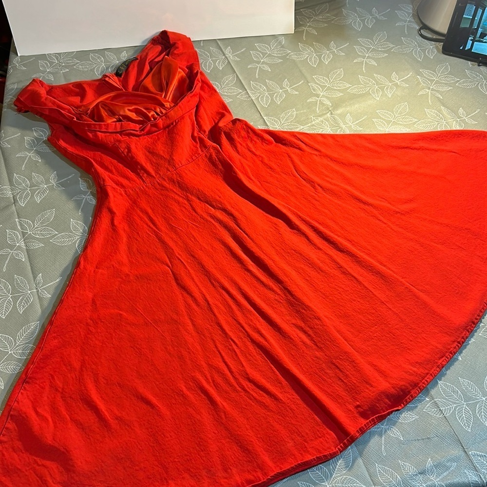 Ladies Red Dress by iHot.